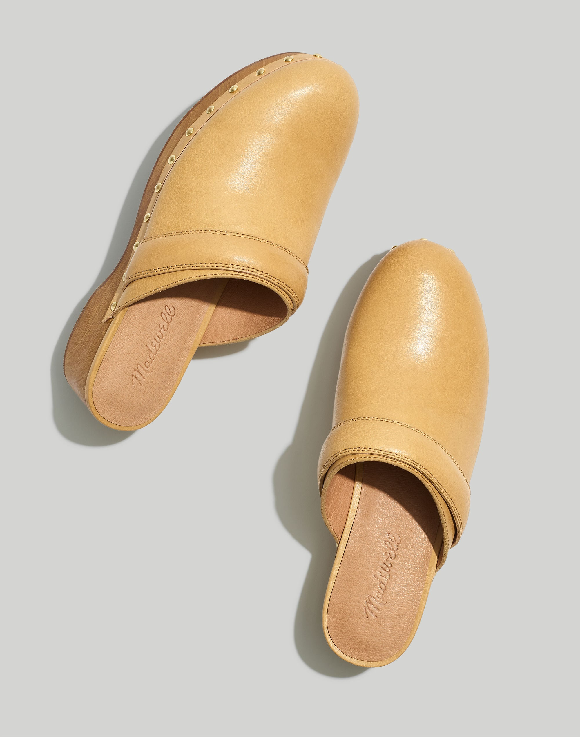 The Cecily Clog in Oiled Leather | Madewell