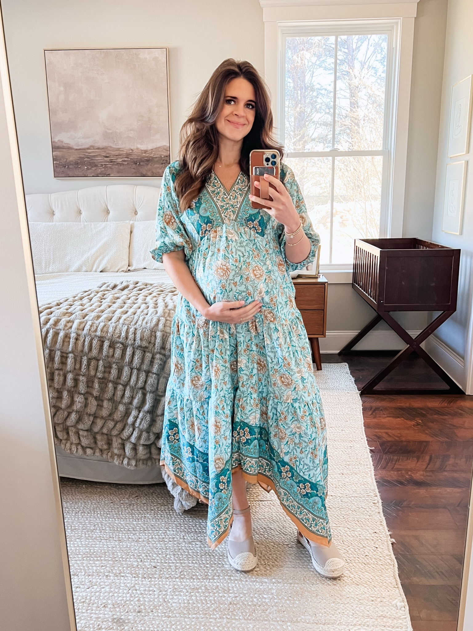 This dress is so light and flowy and the sandals are a perfect match for all summer dresses!