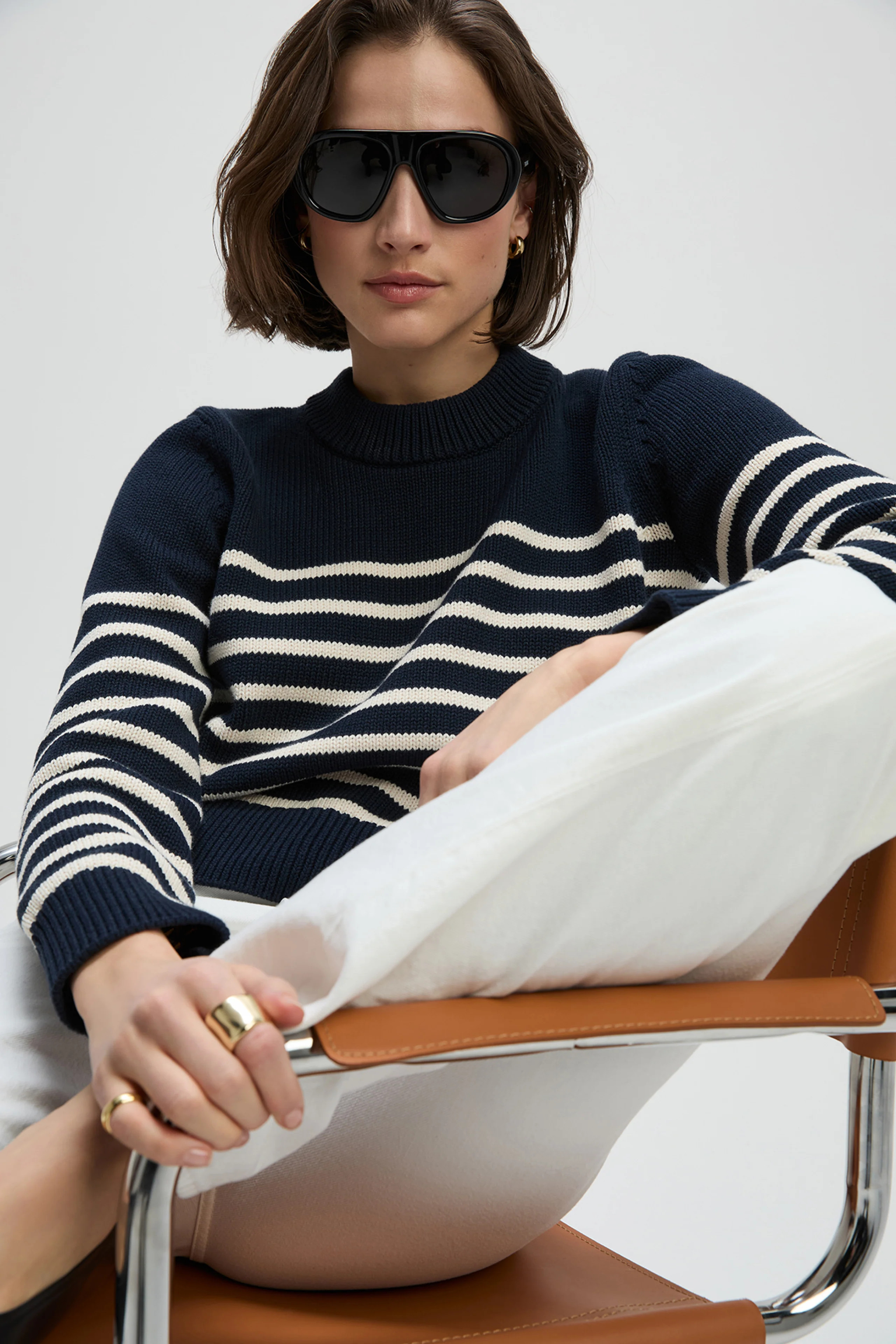 The Favorite Crew in Navy & Cream Stripe | Sold Out NYC
