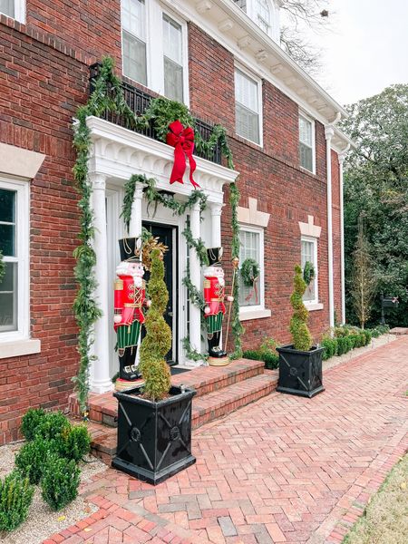 Outdoor Christmas decor! Linked to our wreaths and similar nutcrackers! 

#LTKhome #LTKHoliday #LTKGiftGuide