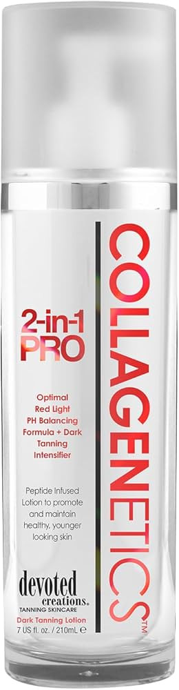 Collagenetics 2 in 1 Pro Red Light Therapy Prep Lotion & Tan Acc | Amazon (US)