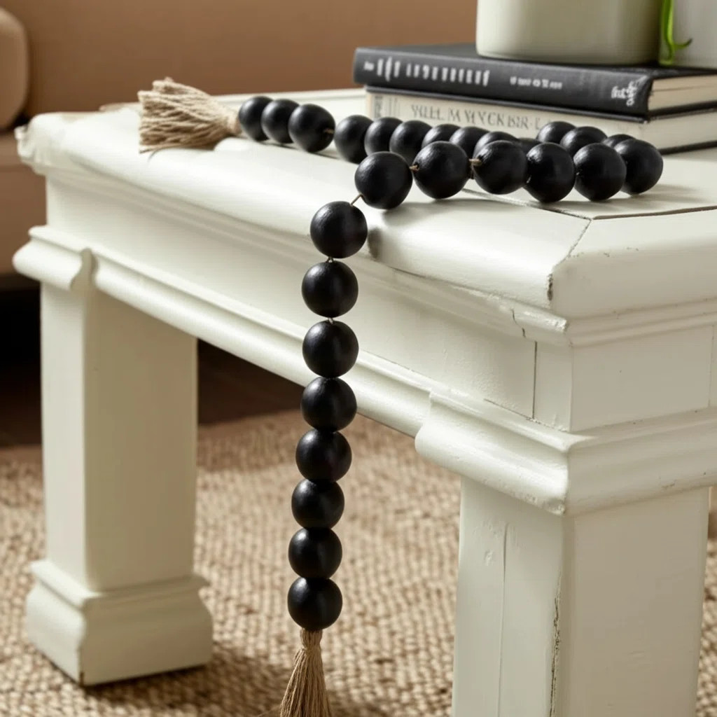 Cordele Mango Wood & Jute Beaded Decorative | Wayfair North America