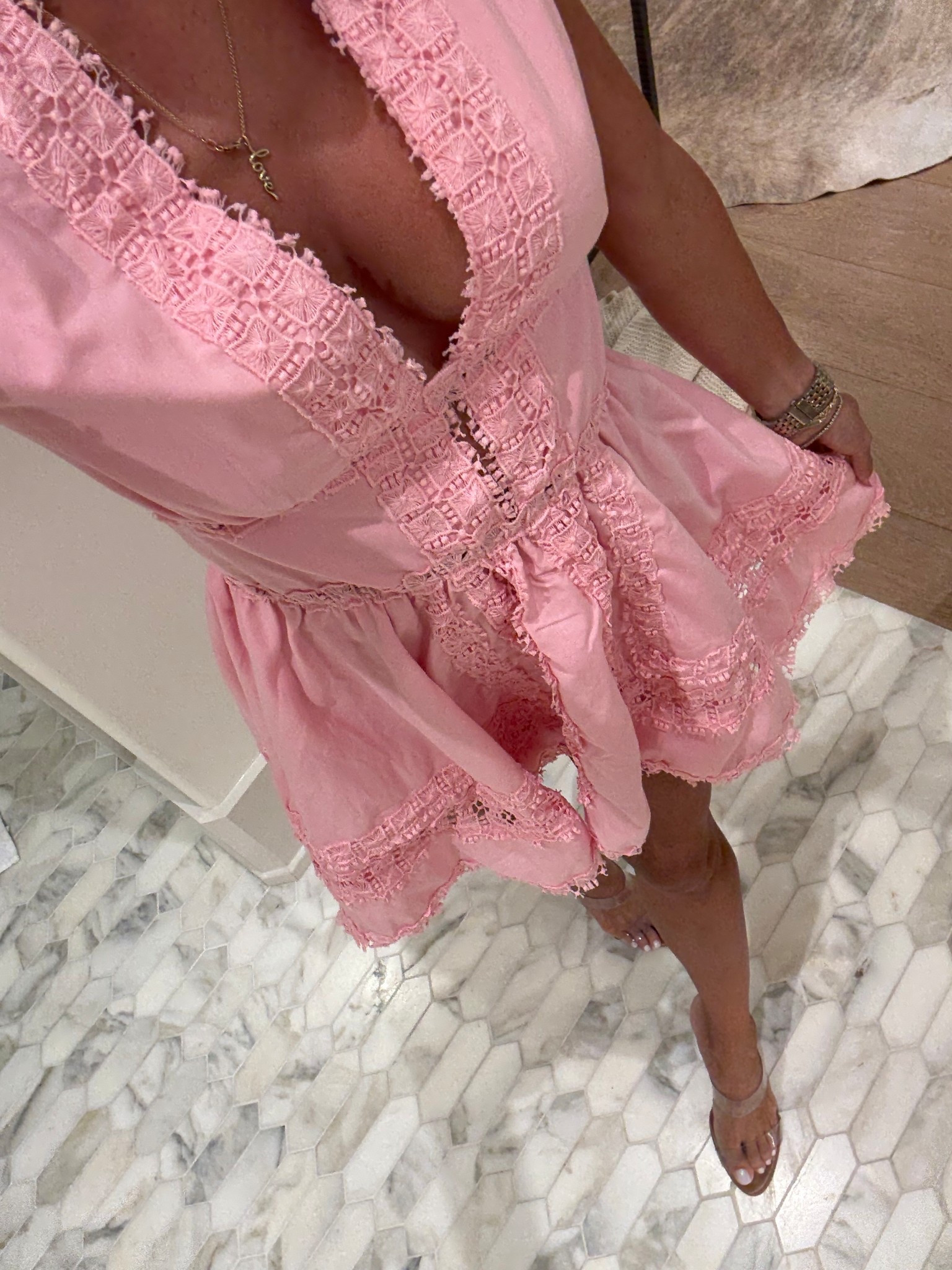 The prettiest dress I love size XS clear heels vacation outfit 

#LTKPetite #LTKFindsUnder50 #LTKSaleAlert