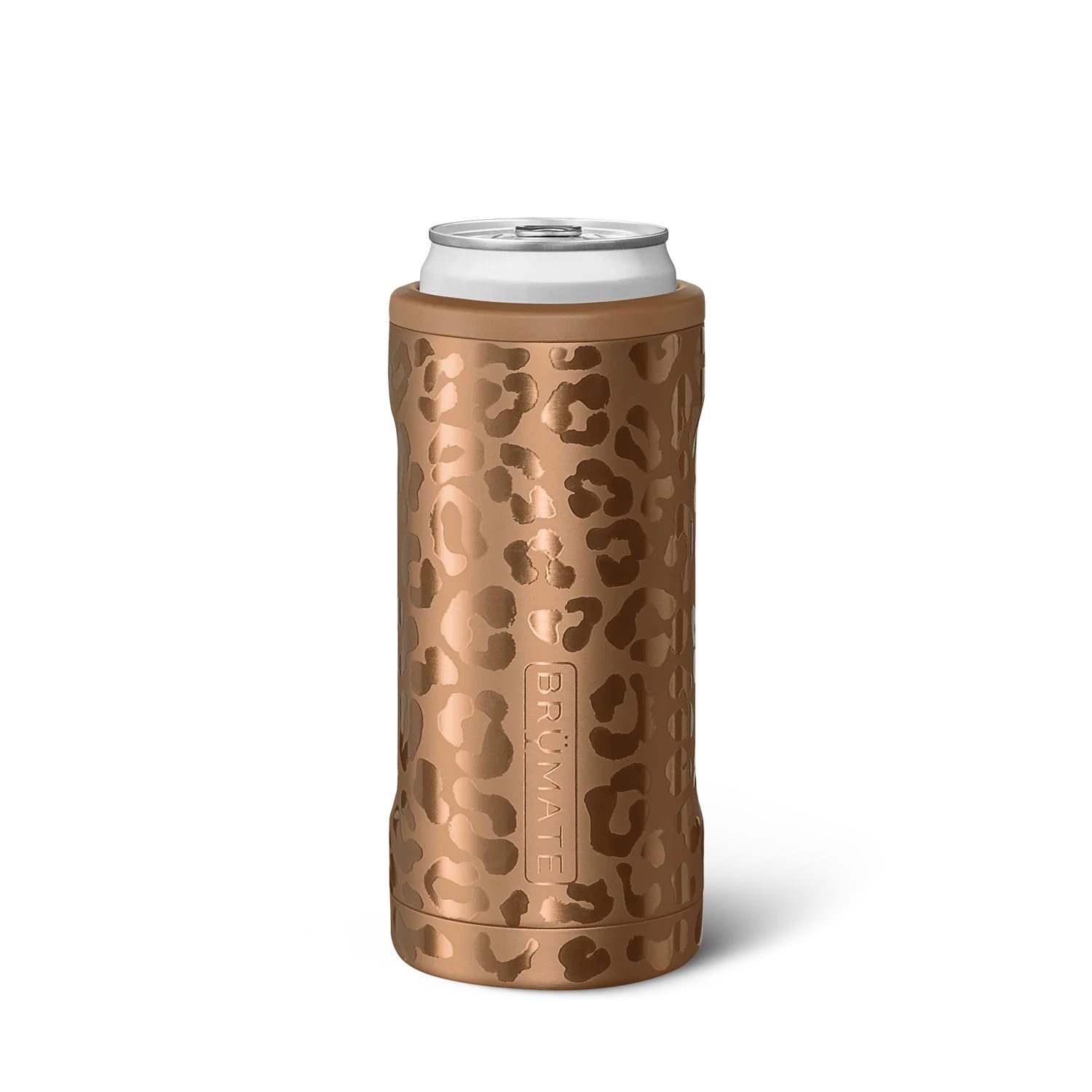 Hopsulator Slim Can Cooler (12oz) - Gold Leopard | BruMate