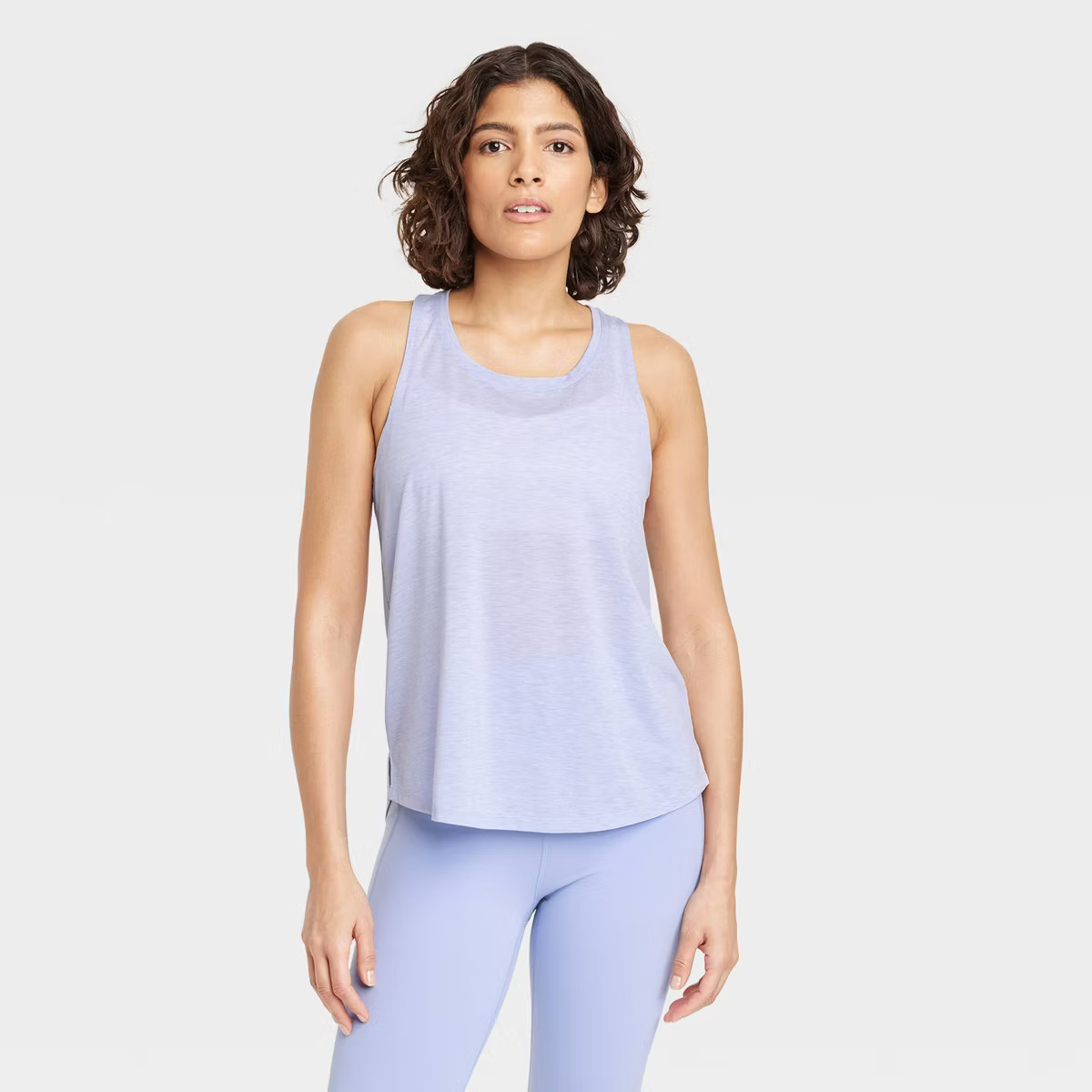 Women's Twist Back Legging Friendly Tank Top - All In Motion™ Lilac Purple S | Target
