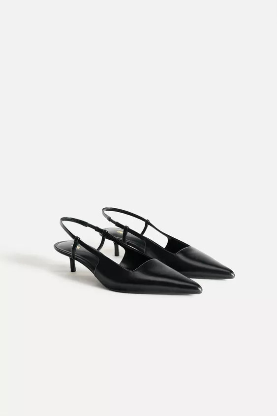 LEATHER SLINGBACKS 50TH ANNIVERSARY | Zara US