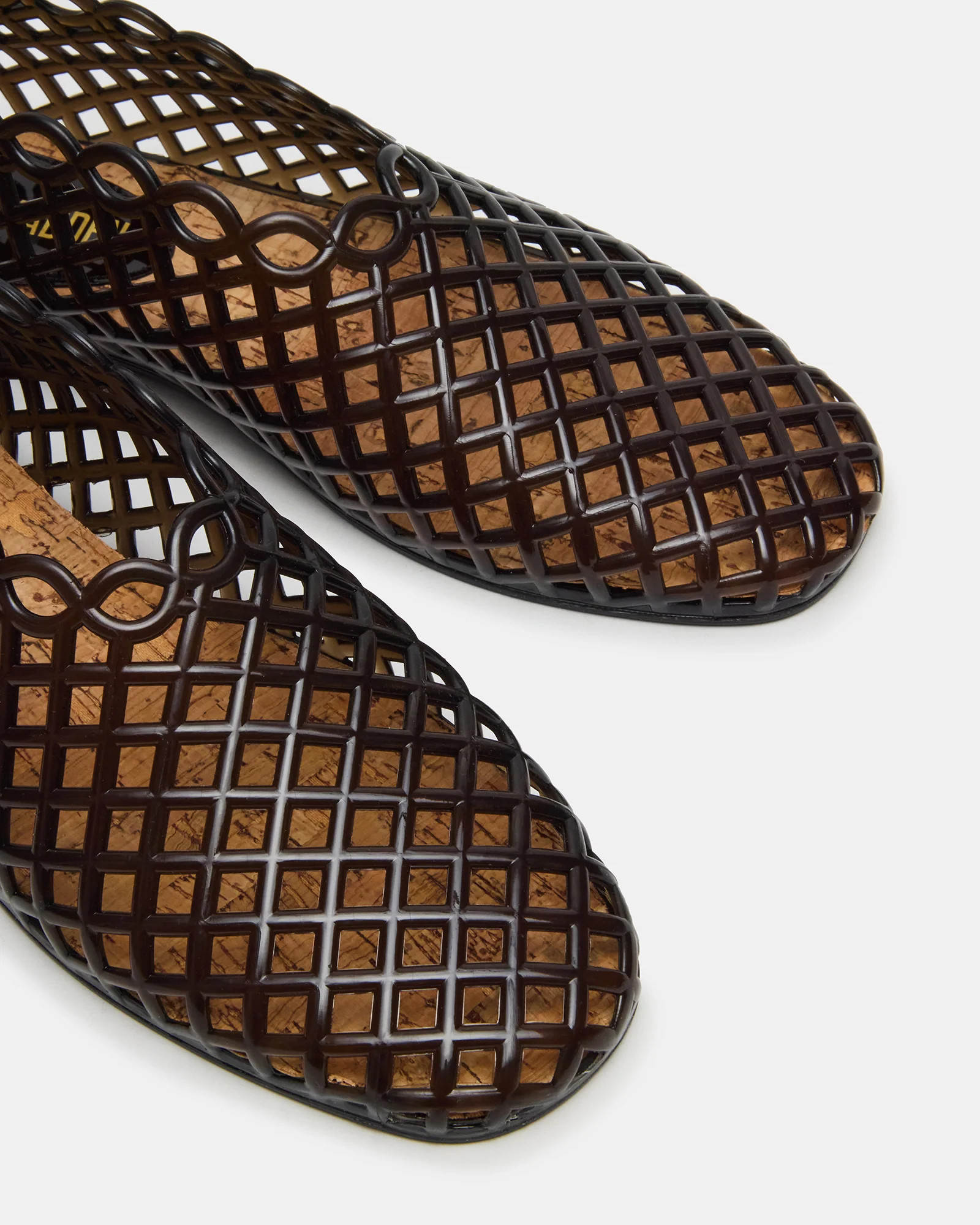 GROVE Black Square-Toe Jelly Women's Flat | Steve Madden (US)