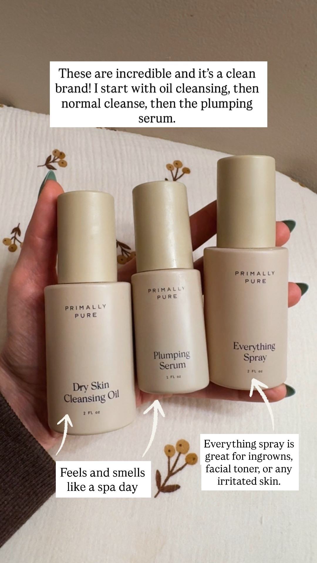 Clean and pregnancy safe ✨ plus it’s the best smelling natural skincare I’ve found. I love the plumping line and the oil is 🫶🏼

#LTKBeauty #LTKselfcare #LTKFindsUnder50