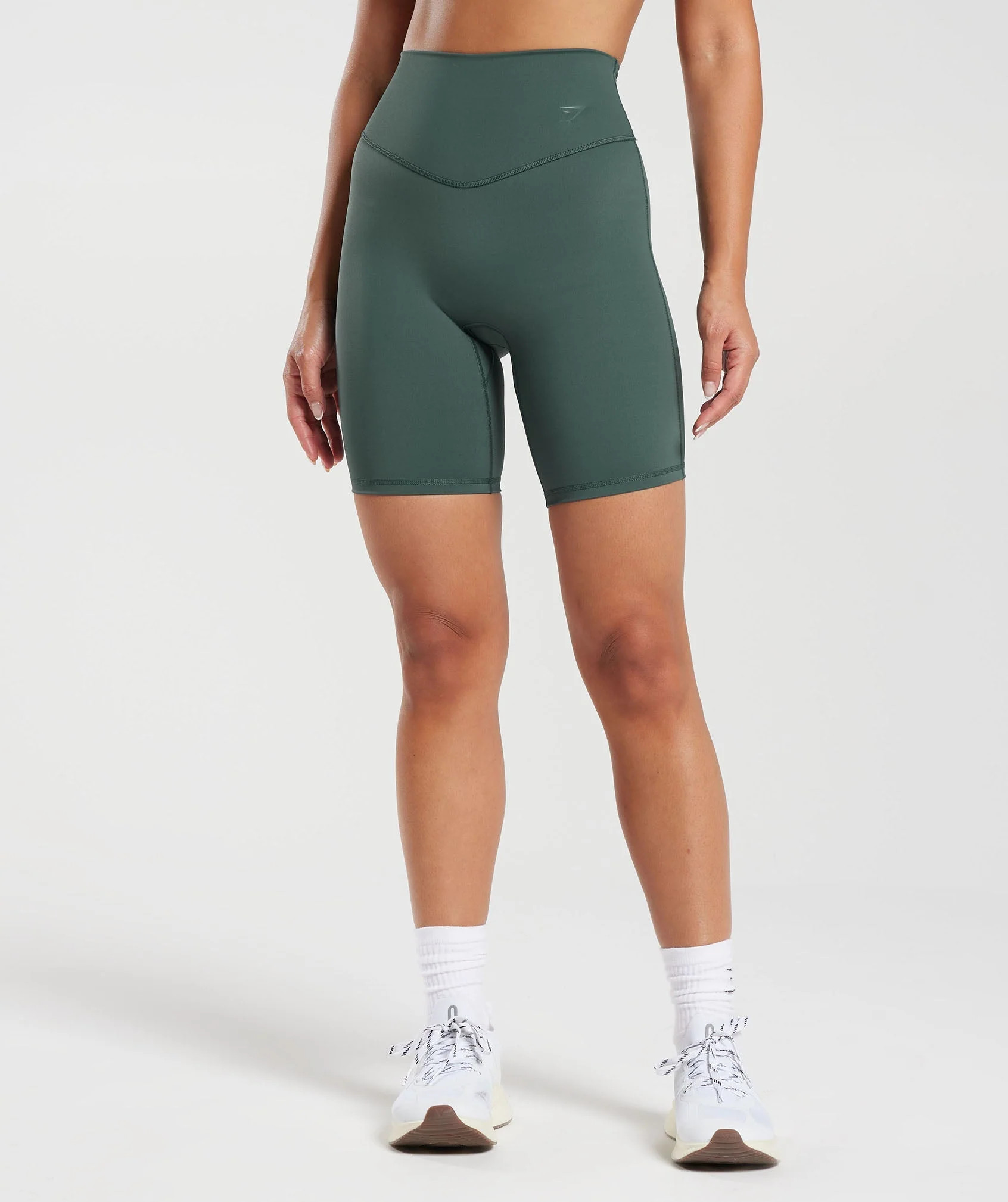 Gymshark Elevate Cycling Shorts - Fog Green | Gymshark (Global)