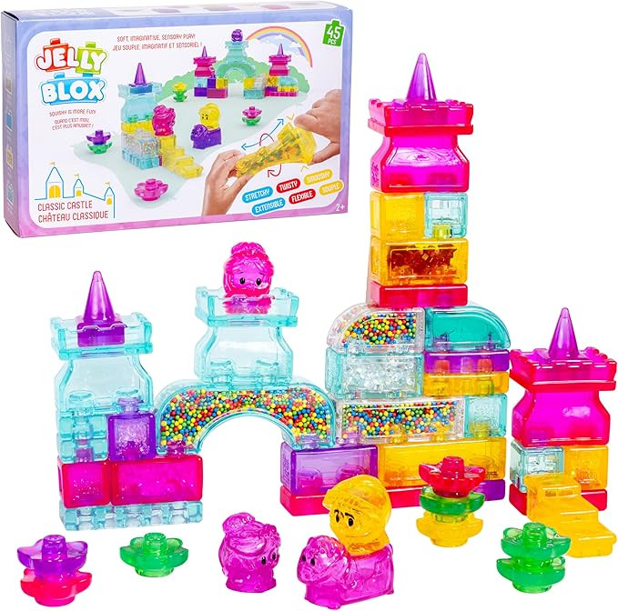 Jelly Blox Classic Castle Set | Includes 45 Pieces | Toddler & Preschool Building Blocks Kids Can... | Amazon (US)