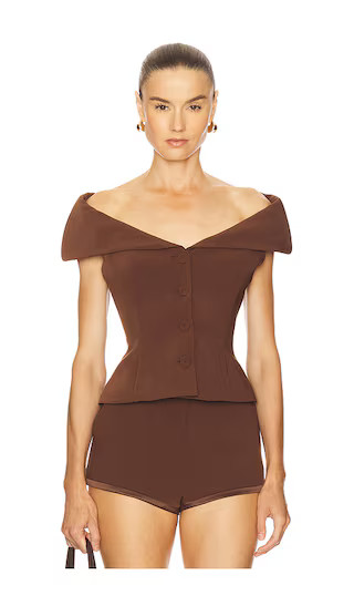 Deysi Top in Coffee | Revolve Clothing (Global)