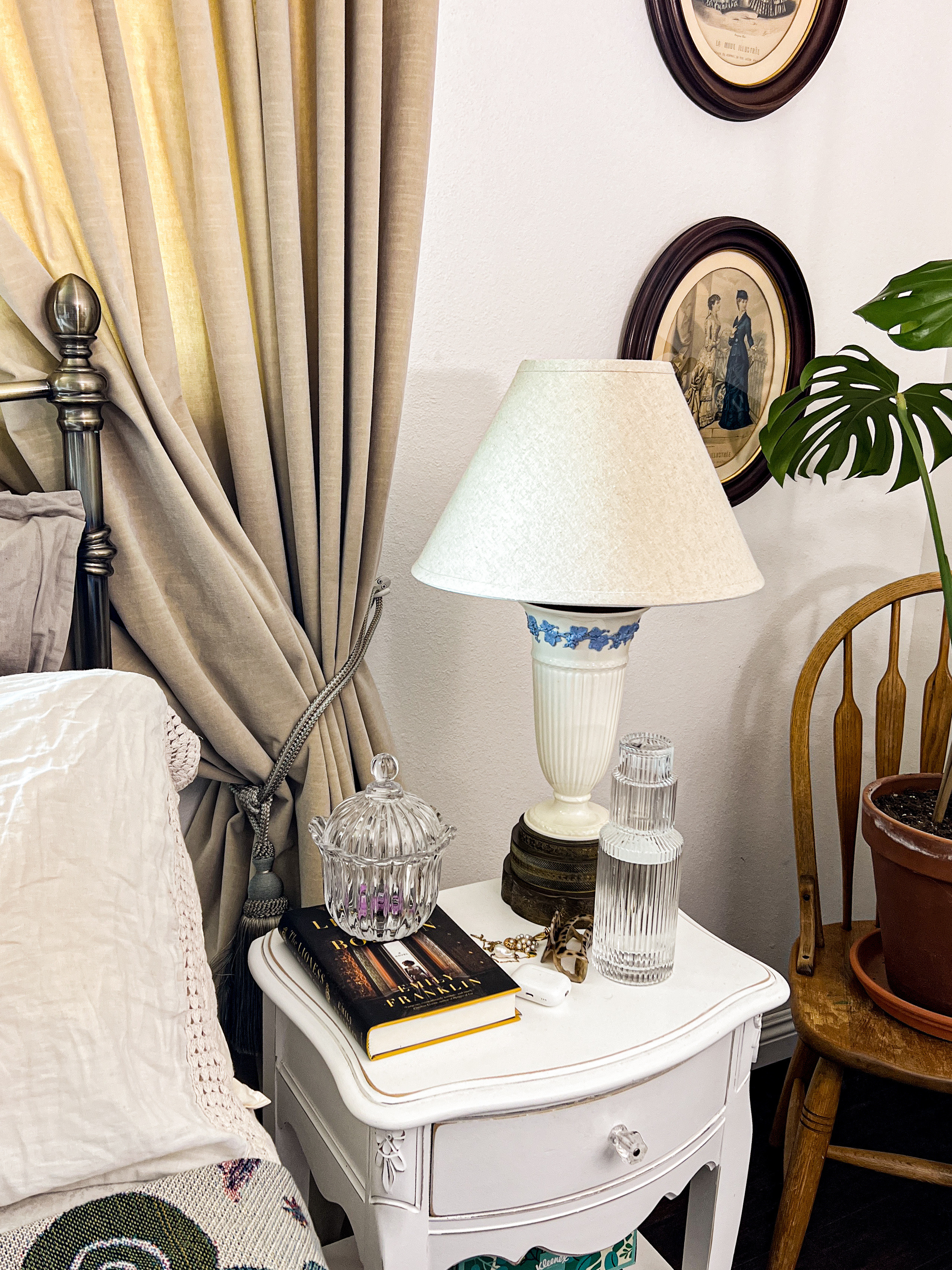 I recently added a water carafe to my nightstand, and it makes things look so much better! No more unsightly purple plastic water bottle. 

 #LTKHome #LTKFindsUnder50 #LTKFindsUnder100