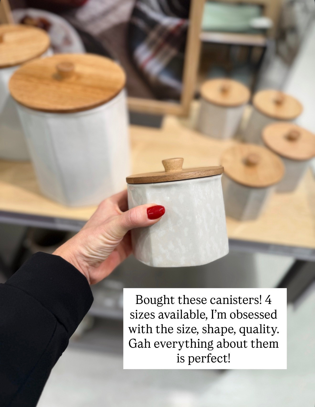 New Hearth and Hand collection at Target! I love these canisters, 4 sizes available and the large size is HUGE!

#LTKFindsUnder50 #LTKHome