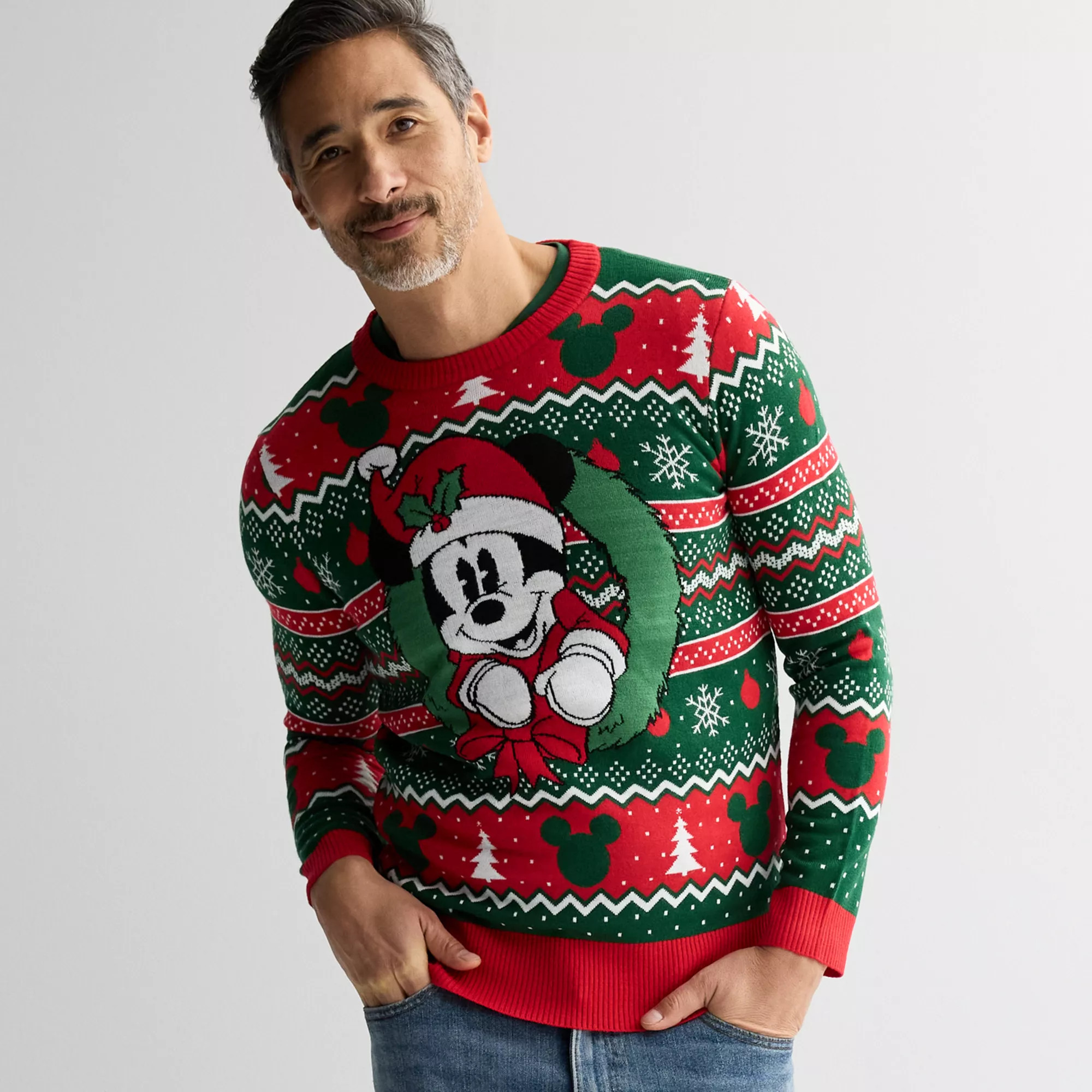Disney's Mickey Mouse Men's Graphic Intarsia Sweater | Kohl's