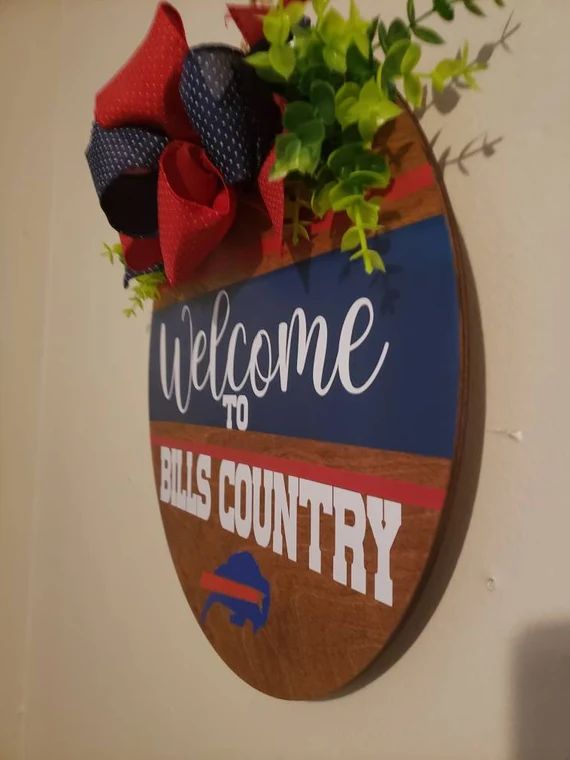 Buffalo Bills Door Hanger  Home Decor  Sports Team  Bills | Etsy | Etsy (US)