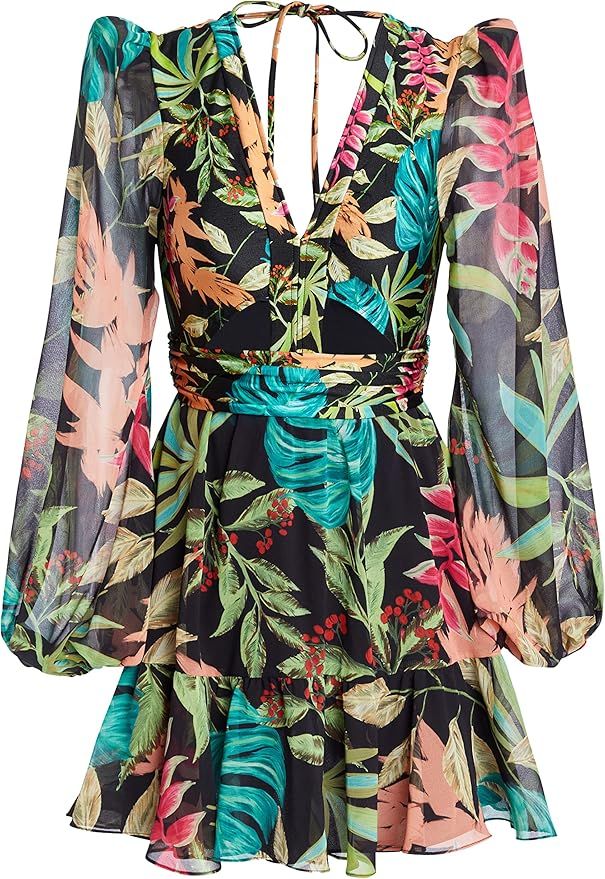 Amazon.com: Patbo, Tropicalia Long Sleeve Mini Dress : Luxury Stores | Amazon (US)