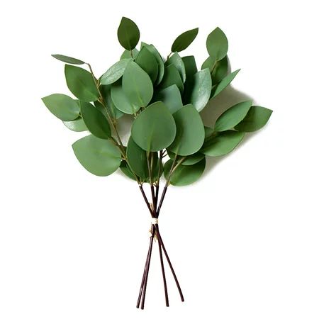 Garhelper 4pcs Artificial Eucalyptus Leaf Floral Stem Faux Greenery Eucalyptus Leaf for Wedding Bouq | Walmart (US)