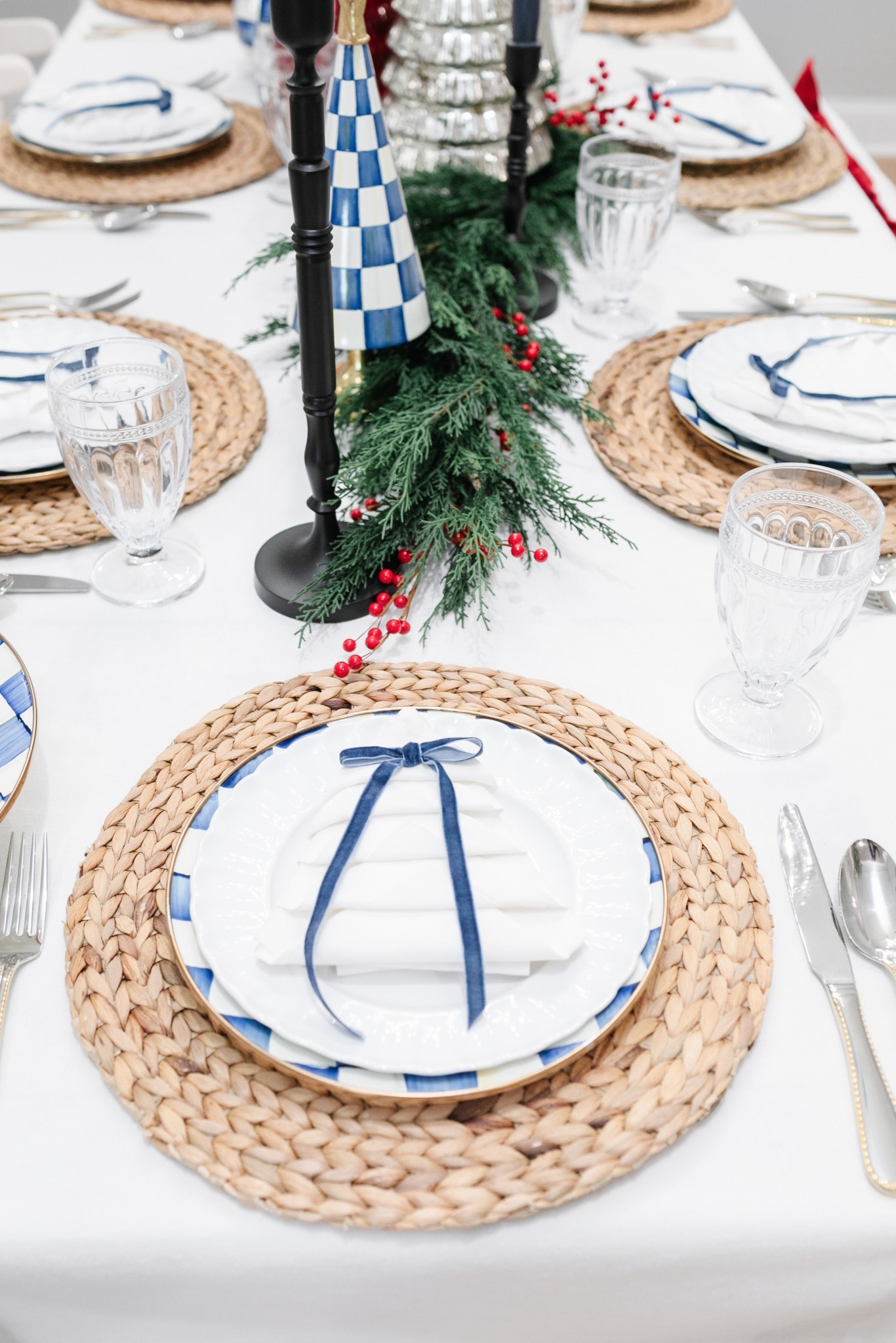 The prettiest little Christmas tree bow napkins for your Christmas tablescape! Easy and affordable!

#LTKHoliday #LTKSeasonal #LTKHome