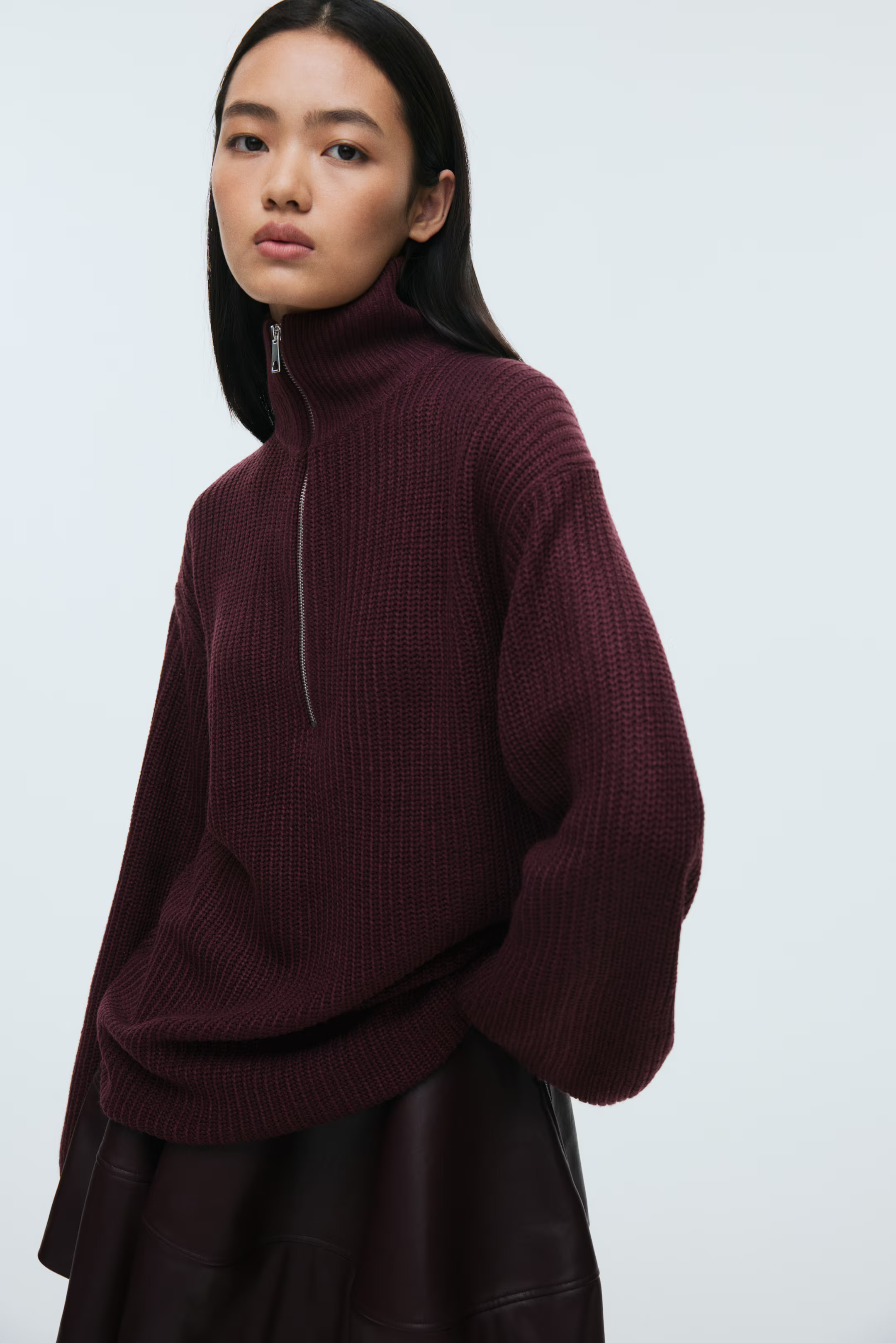 Chunky-knit zip-top jumper | H&M (US + CA)