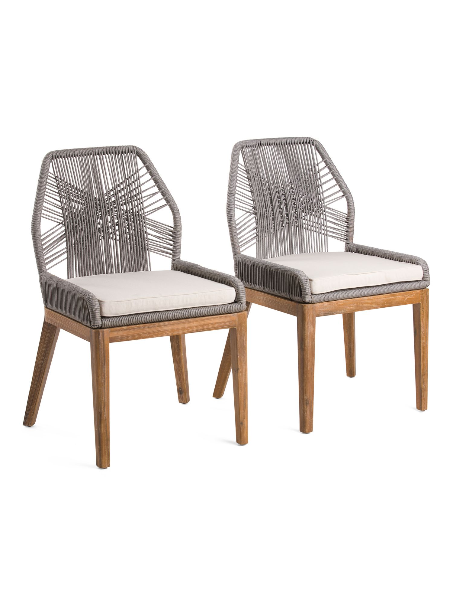 Set Of 2 Rope Dining Chairs | Marshalls