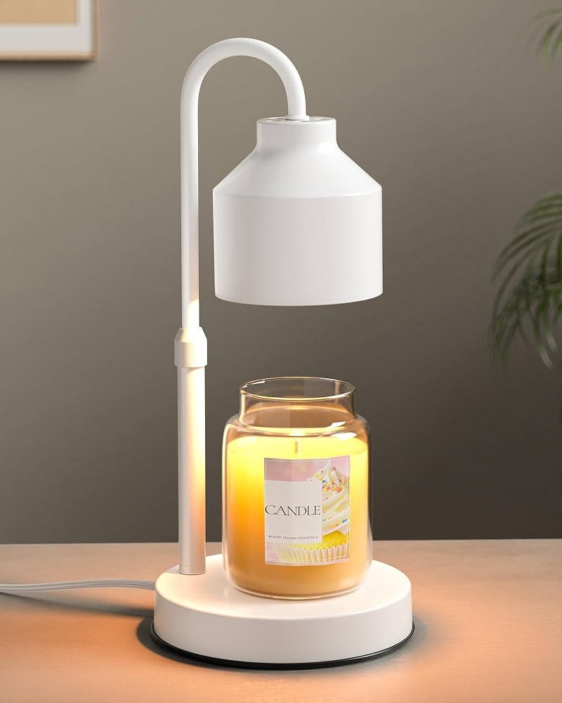 Electric Candle Warmer Lamp White, Candle Lamp Warmer with Timer, Wax Warmer Lamp for Jar Candles... | Amazon (US)