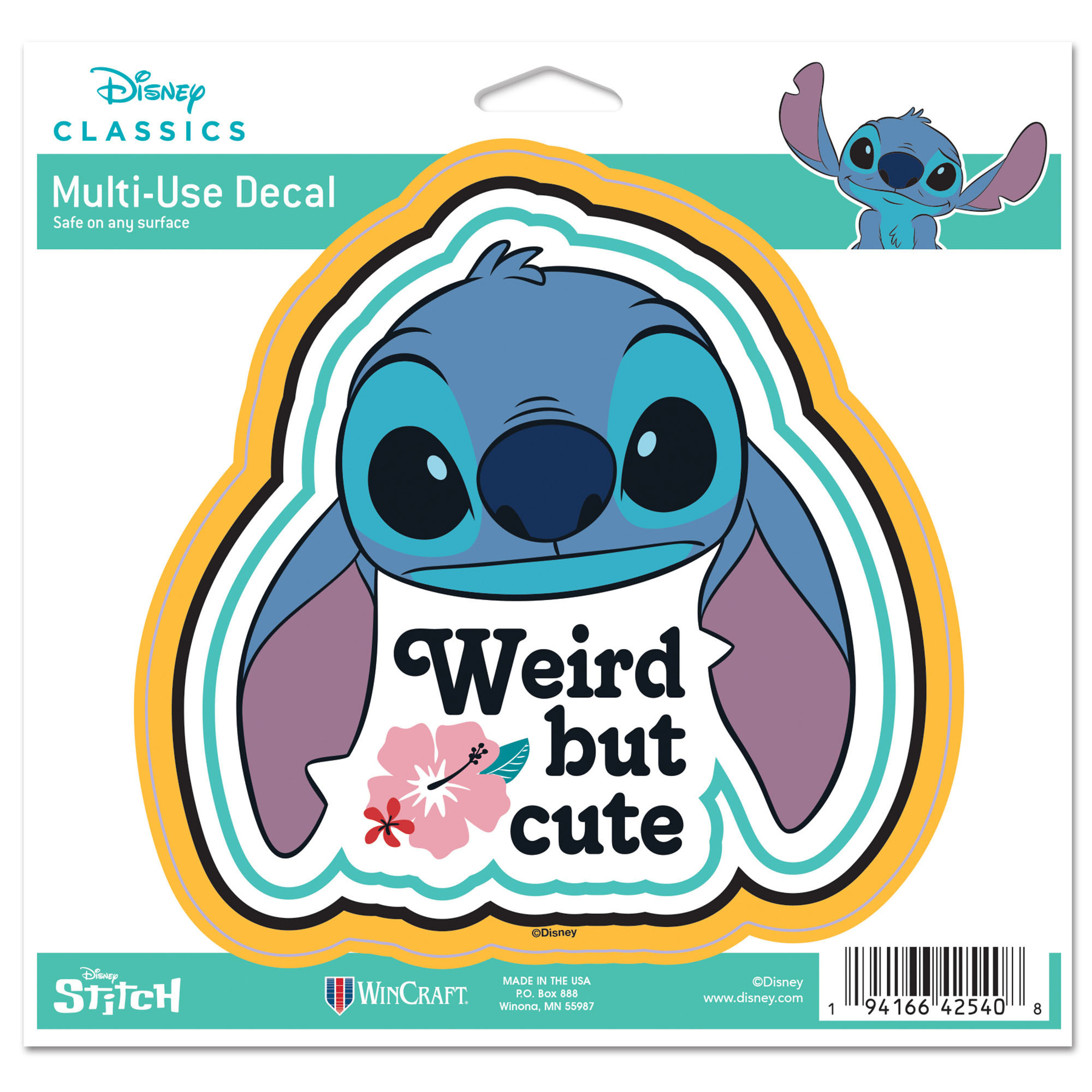 WinCraft Stitch Lilo and Stitch 5"" x 6"" Multi-Use Decal | Fanatics