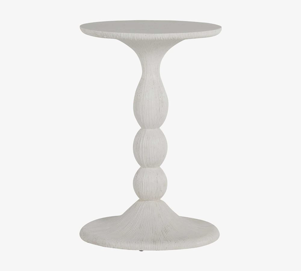 Robson Cast Stone Round End Table | Pottery Barn (US)