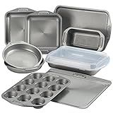 Circulon Total Nonstick Bakeware Set with Nonstick Bread Pan, Cookie Sheet, Baking Pan, Baking Sheet | Amazon (US)