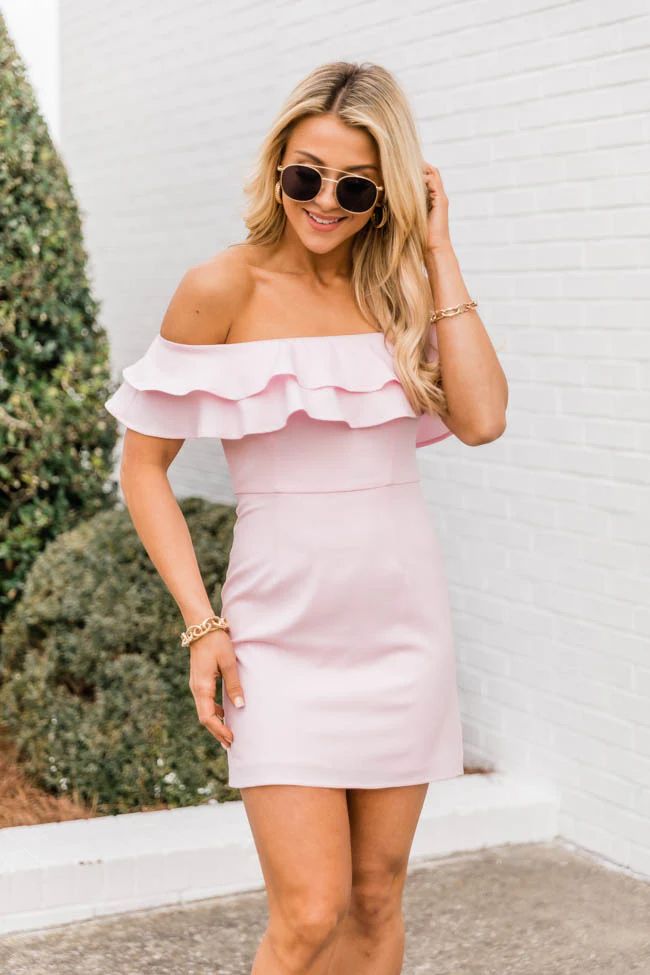 Never Late To The Party Blush Dress | The Pink Lily Boutique