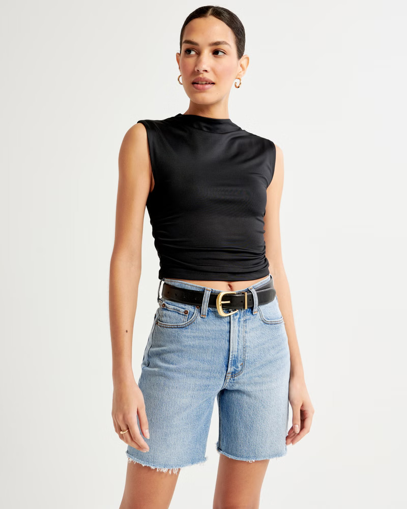 High Rise 7 Inch Dad Short | Abercrombie & Fitch (US)