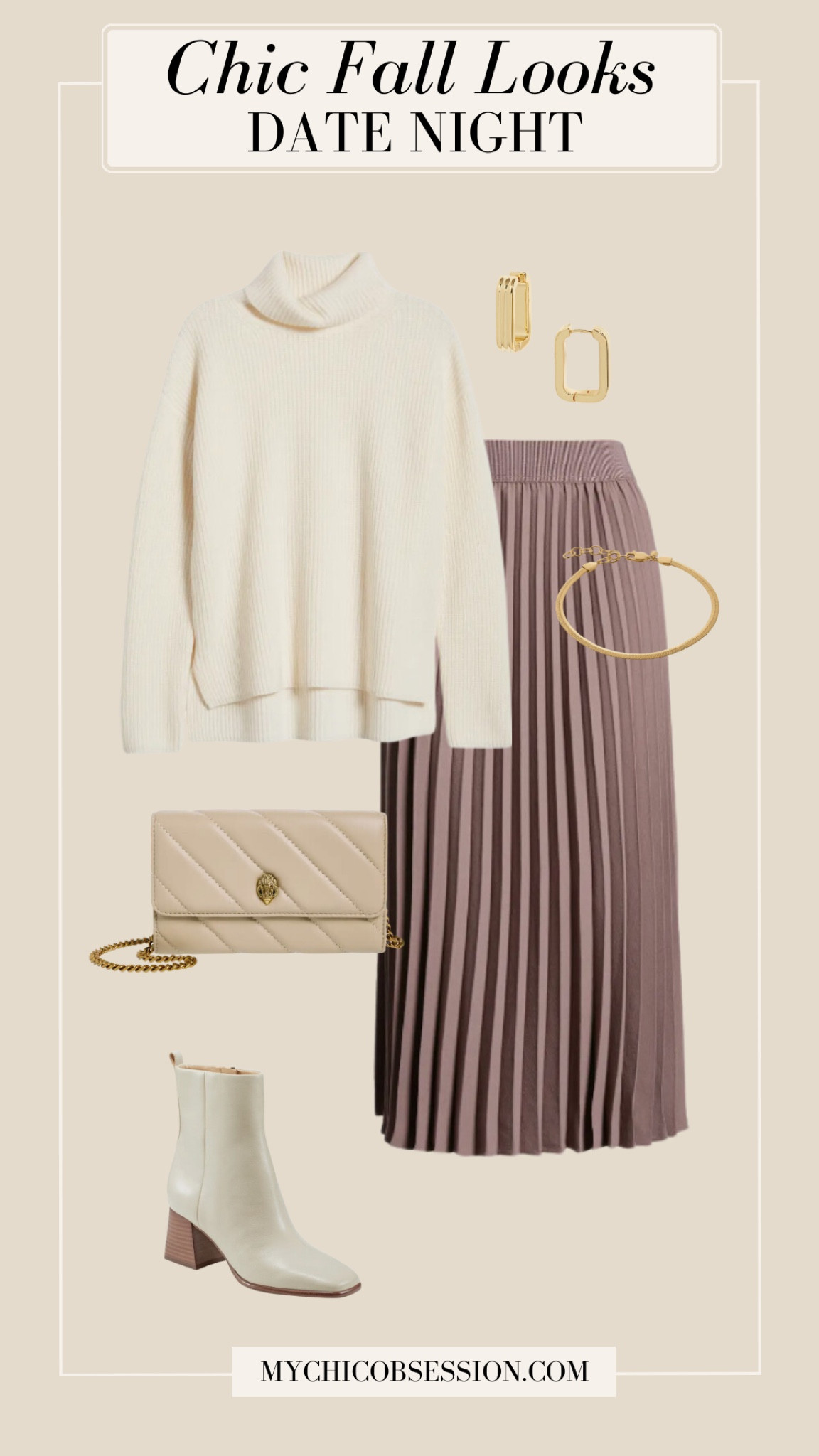 A pleated design is the perfect way to add interest to your favorite midi skirt. Pair it with a cream turtleneck, an elegant bag, gold jewelry and ankle boots for date night.

#LTKStyleTip #LTKSeasonal #LTKxNSale