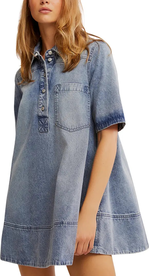 Free People Remino Denim Minidress | Nordstrom | Nordstrom