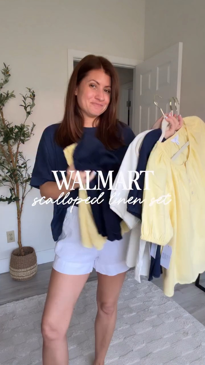 The viral scalloped linen sets from Walmart are EVERYTHING 😍 And you know if I love it, I’m grabbing it in another color (or 3) 🙋‍♀️

These sets are SO good- lightweight, flattering, and the scalloped detail makes them look way more expensive than they are. Perfect for vacation, brunch, or honestly just feeling cute on a Tuesday. 

Which color are you grabbing first? 👀

✨ Follow @styledinasnap_ for more affordable Walmart finds dropping daily!

#walmart #walmartstyle

#LTKSeasonal #LTKOver40

#LTKSeasonal #LTKOver40