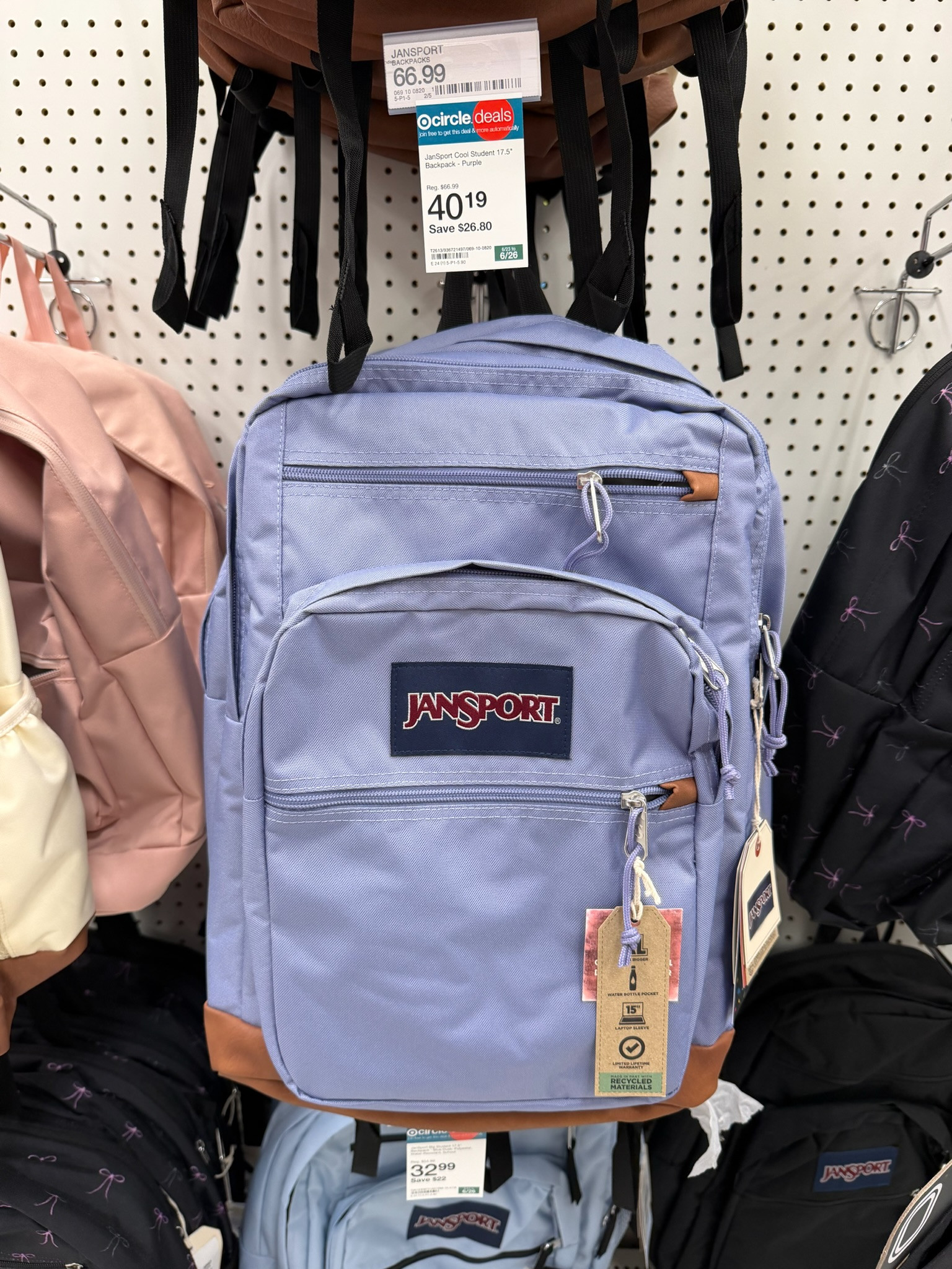 Save 40% on select JanSport backpacks through Target Circle Deal Days! I love this lavender color, and the laptop sleeve plus extra storage pockets make it such a practical everyday bag.

wedding guest dress summer, summer outfits, summer dresses, country concert outfits, date night outfits, concert outfits, travel outfits, vacation outfits beach, business casual workwear, Target Finds, Circle Deal Days 

 #LTKSeasonal #LTKWorkwear #LTKTravel