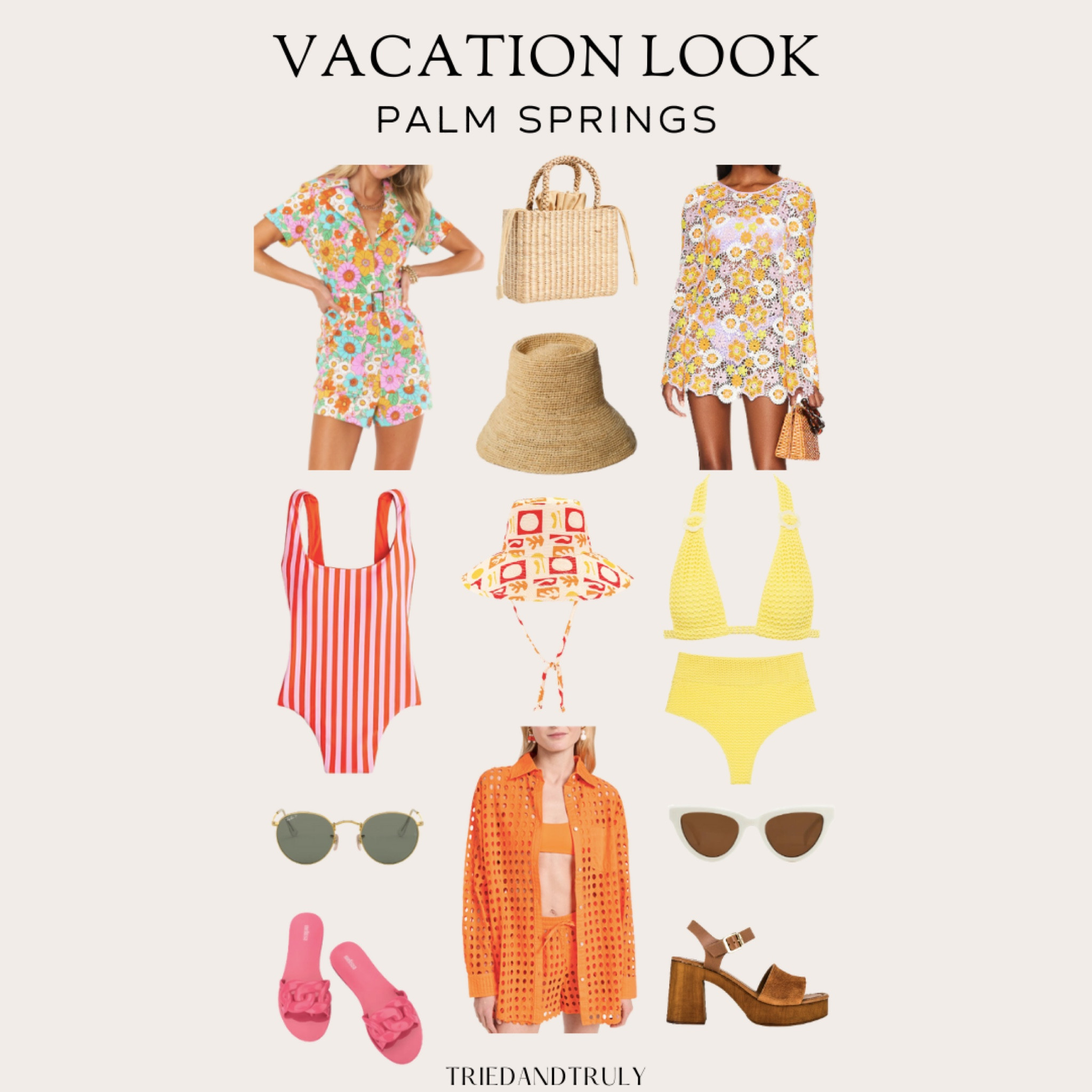 Vacation and resortwear picks by destination. Swimsuits, cover ups, dresses, sandals, sunglasses, hats, and beach and pool bags. 

Palm Springs Palm Desert 

#LTKtravel #LTKstyletip #LTKswim