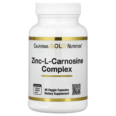 California Gold Nutrition, Zinc-L-Carnosine Complex, 90 Veggie Caps | iHerb