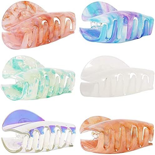 Hair Claw Clips, French Clip for Thick and Thin Hair (6 Pack) | Amazon (US)
