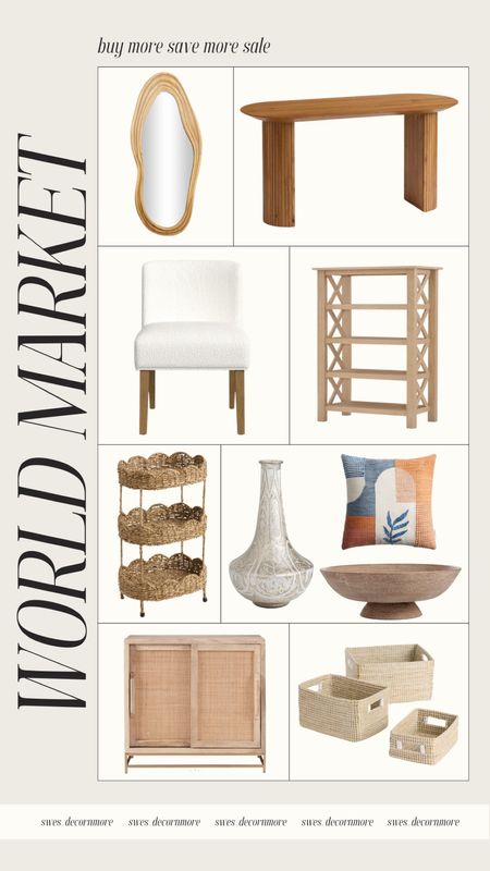 World Market has a Buy More Save More Event happening now! 15% off $100, 20% off $200, and 25% off $300 with Code: JUNEBMSM at checkout! 

#LTKHome #LTKSaleAlert #LTKStyleTip