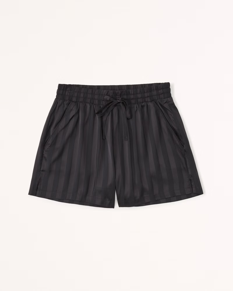 Women's Satin Jacquard Sleep Short | Women's Intimates & Sleepwear | Abercrombie.com | Abercrombie & Fitch (US)