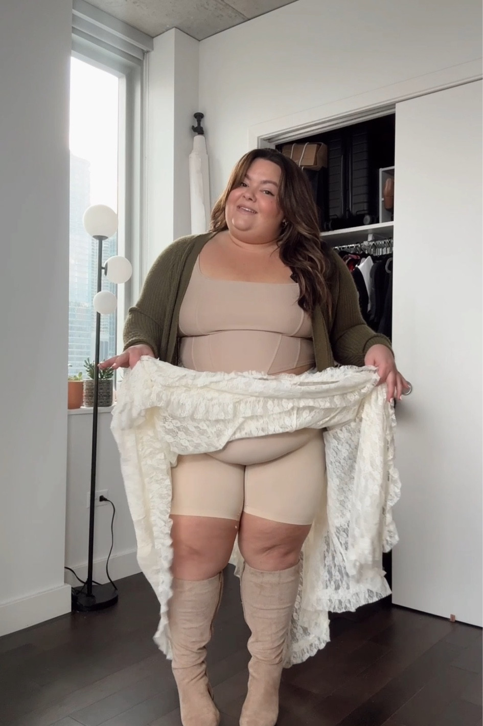 Thigh Society anti chafe shorts 
I wear a size 3XL / 4XL 
They come in a variety of styles, lengths, and colors! 

#LTKMidsize #LTKStyleTip #LTKPlusSize