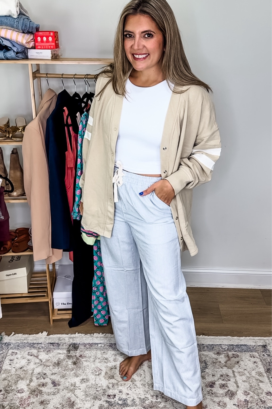 Favorite fall finds from @aerie now on sale!! Wearing a medium in the cardigan and wide leg pants. 

#LTKSaleAlert #LTKFindsUnder50 #LTKFallSale