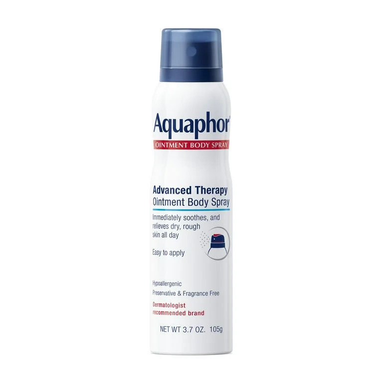 Aquaphor Ointment Body Spray for Dry Rough Skin, Fragrance Free, Easy-to-Apply, 3.7 oz | Walmart (US)