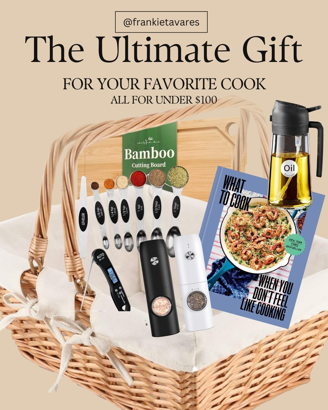  ✨ The Ultimate Gift for Your Favorite Cook — all under $100! ✨
From a gorgeous bamboo cutting board to bestselling kitchen must haves, this entire curated basket is packed with limited-deal items they’ll reach for every day. Affordable, thoughtful, and chef-approved. 🍳🎁

#GiftGuide2025 #AmazonFinds #KitchenEssentials #HolidayDeals #BudgetGifts #Under100 #CookwareFavorites #GiftIdeas #frankietavares

 

#LTKHoliday #LTKGiftGuide #LTKHome