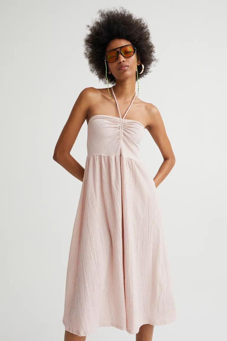 Crinkled Halterneck Dress | H&M (US + CA)