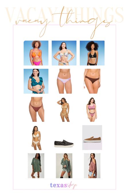 Beach vacation clothes ⛱️ entire list is on TexasSkye.com 

Sharing a ton of beach vacation looks on my LTK! These fines include cover ups, on onion, bikini, tops for large busts, bikini bottoms, that are bump-friendly, maternity bathing suits, sandals, beach totes, beach bags and dresses!

This series includes:
Dinner outfit 
Abercrombie and Fitch
Walmart finds
Target swim
Target finds 
Target shoes
Birkenstock 
Tkees

#LTKtravel #LTKbump #LTKswim