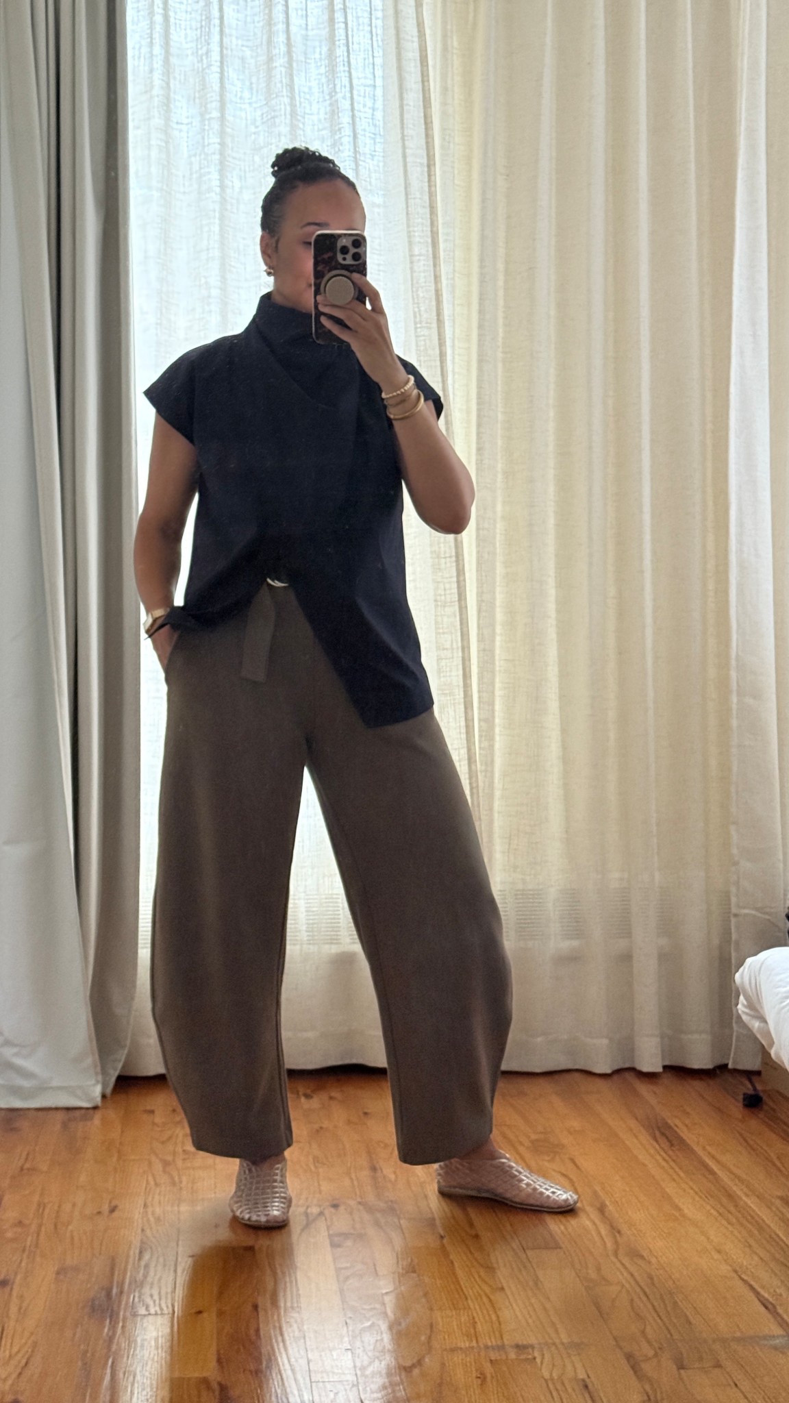 Favorite top from Banana Republic with Zara  barrel pants

#LTKWorkwear #LTKFindsUnder100 #LTKOver40
