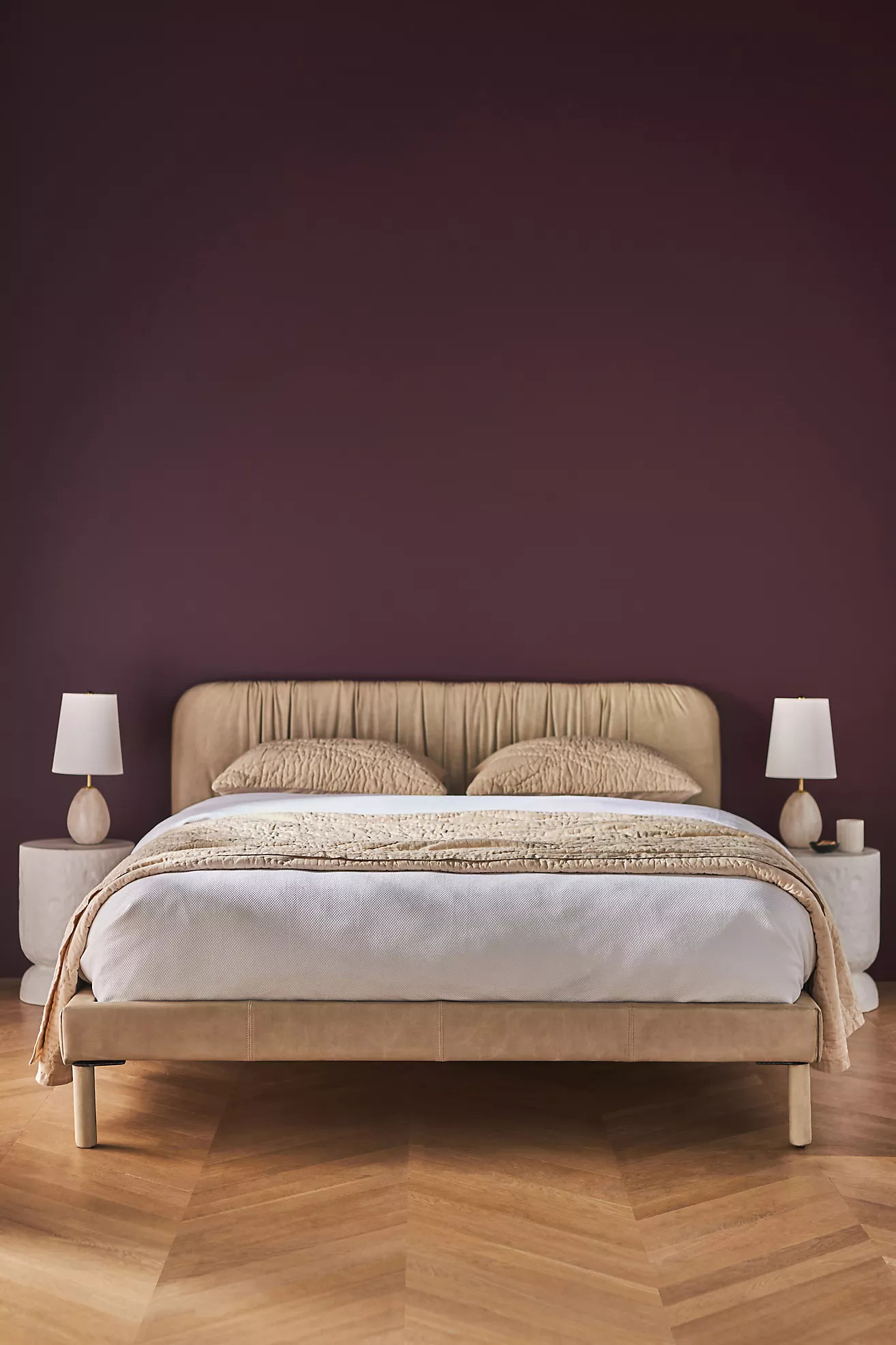 Rita Leather Bed | Anthropologie (US)