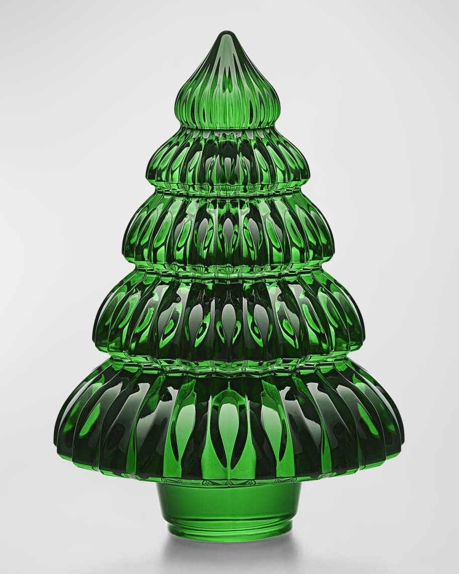 Baccarat Green Christmas Tree Decoration | Neiman Marcus