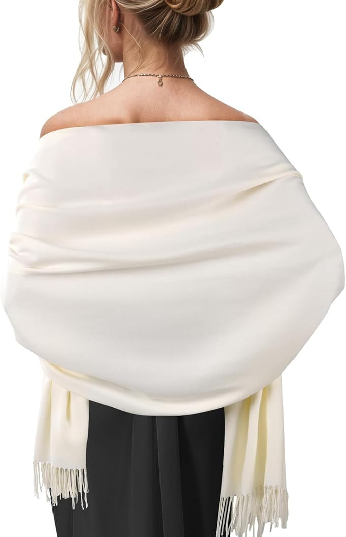 Women's Scarf Pashmina Shawls and Wraps for Evening Dress Wedding Bridal Bridesmaid Winter Warm L... | Amazon (US)