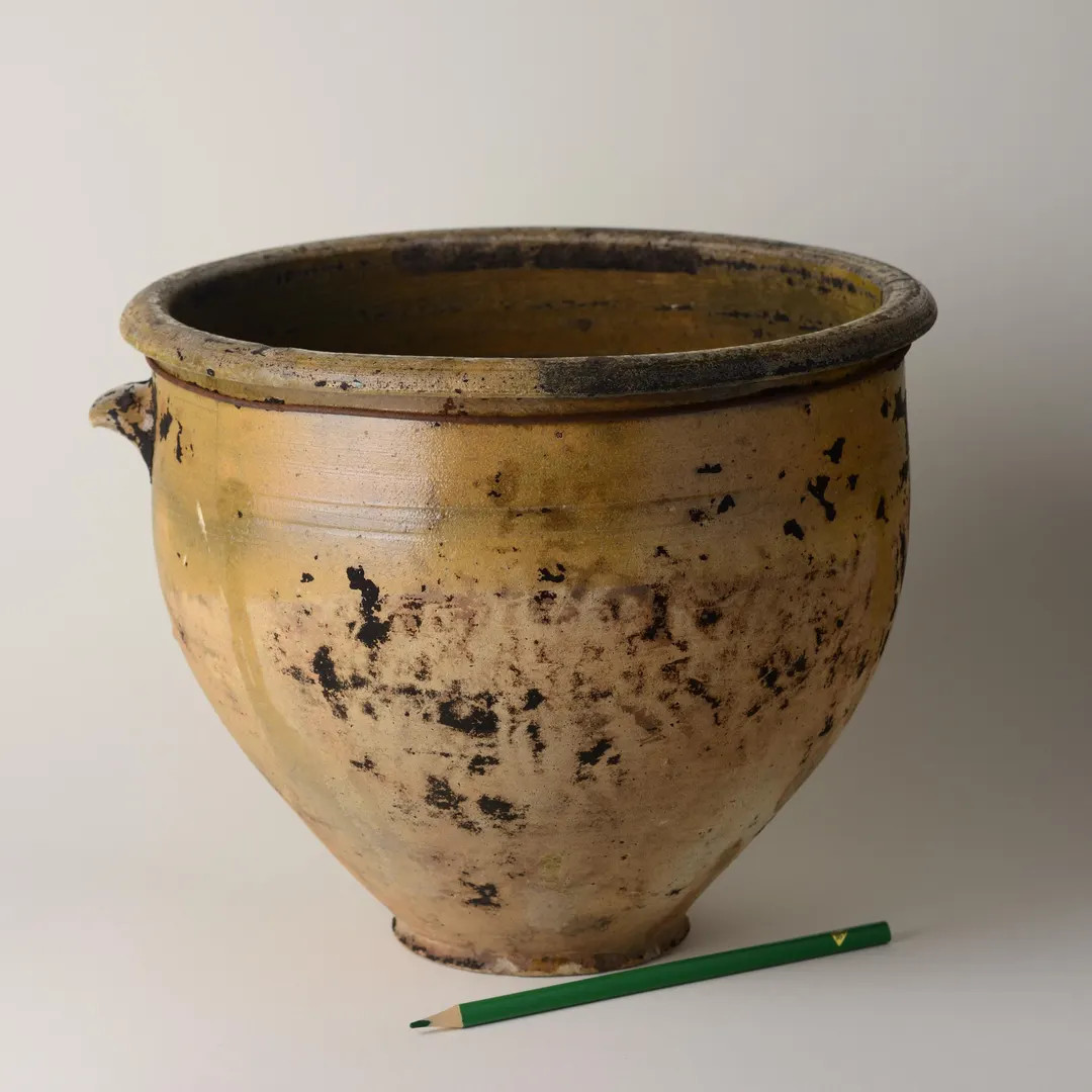 833 Antique Ukrainian Clay Cooking Pot | Primitive Vessel | Rustic Folk Ceramic | 19th Century | Etsy (US)